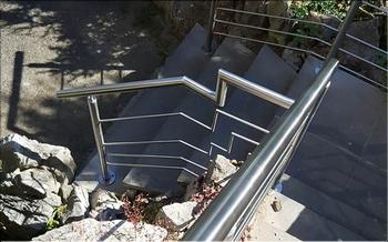 B Rampe escalier Inox Malonne ferronnerie Namur Gilson Roger 06